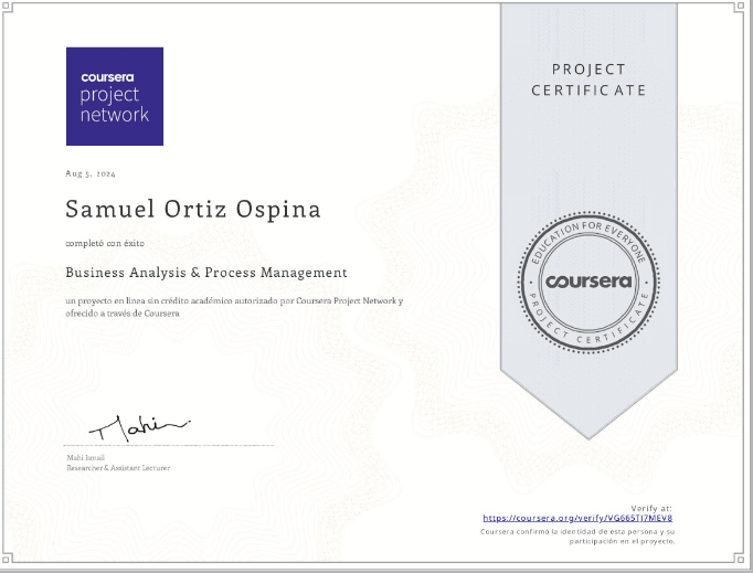 Certificado Análisis de Datos by Google